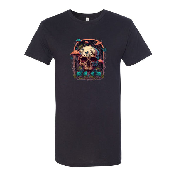 BELLA CANVAS MEN'S LONG BODY URBAN TEE 3006  Colorful Horror Mushrooms Growing Everywhere
